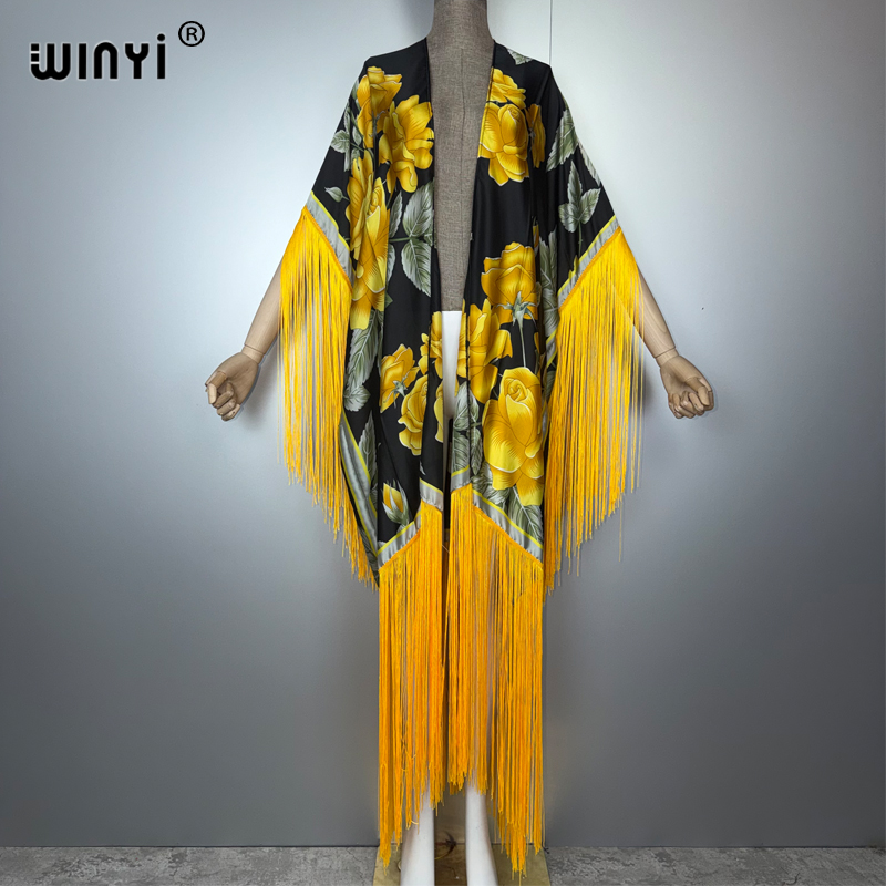 Cover Up Kaftan - WINYI Africa Kimono, Pareo de Bikini