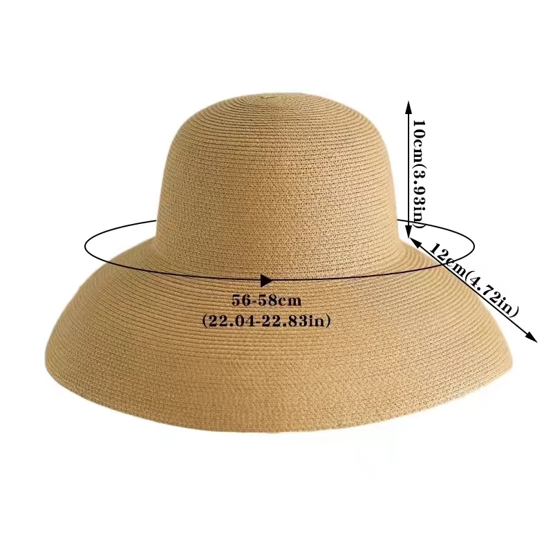 Hat Floppy Wide - Sombrero de paja de playa de