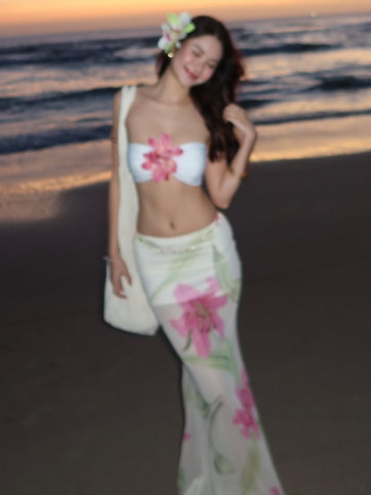 Nibber-Conjunto de dos piezas  - Romper Floral Print reseña y precio